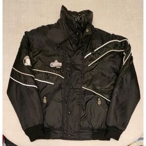 Vintage Choko Bear Snowmobile‎ Jacket Size Small Vintage Fleece Lined Black